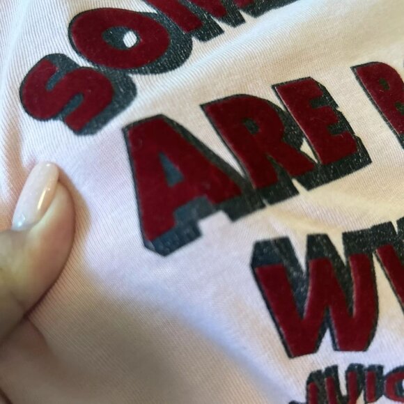 Vintage Y2k Pink Juicy Couture Some Girls Are Born Winners Graphic Tee Tshirt M - Picture 3 of 8